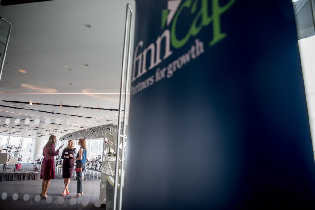 London FinTech Corporate Event Photographer - finnCap Ambition Nation Mind the Gap